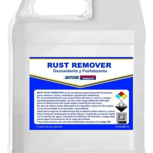 Rust Remover - Desoxidante Fosfatizante Quimica Detal, envase de 4 litros