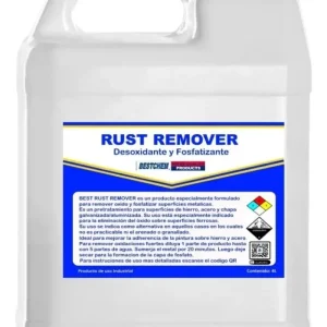 Rust Remover - Desoxidante Fosfatizante Quimica Detal, envase de 4 litros